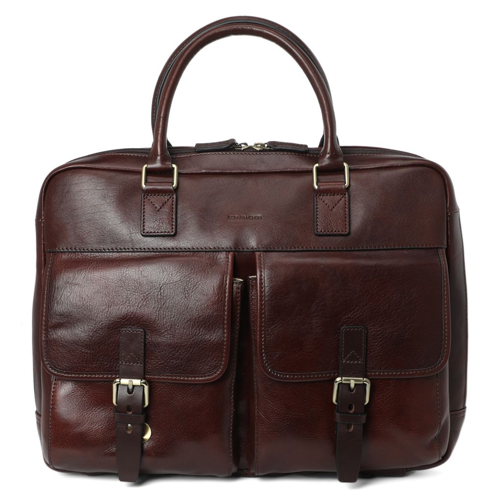 Мужская сумка для ноутбука GERARD HENON Артикул 2920707, темно-коричневый  фото 2