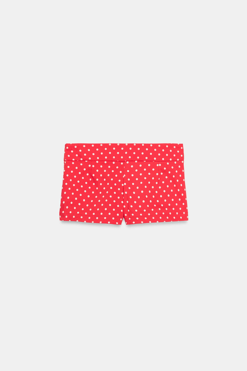SHORTS MINI BOLSILLOS LUNARES / Rojo / Blanco - Zara фото 6