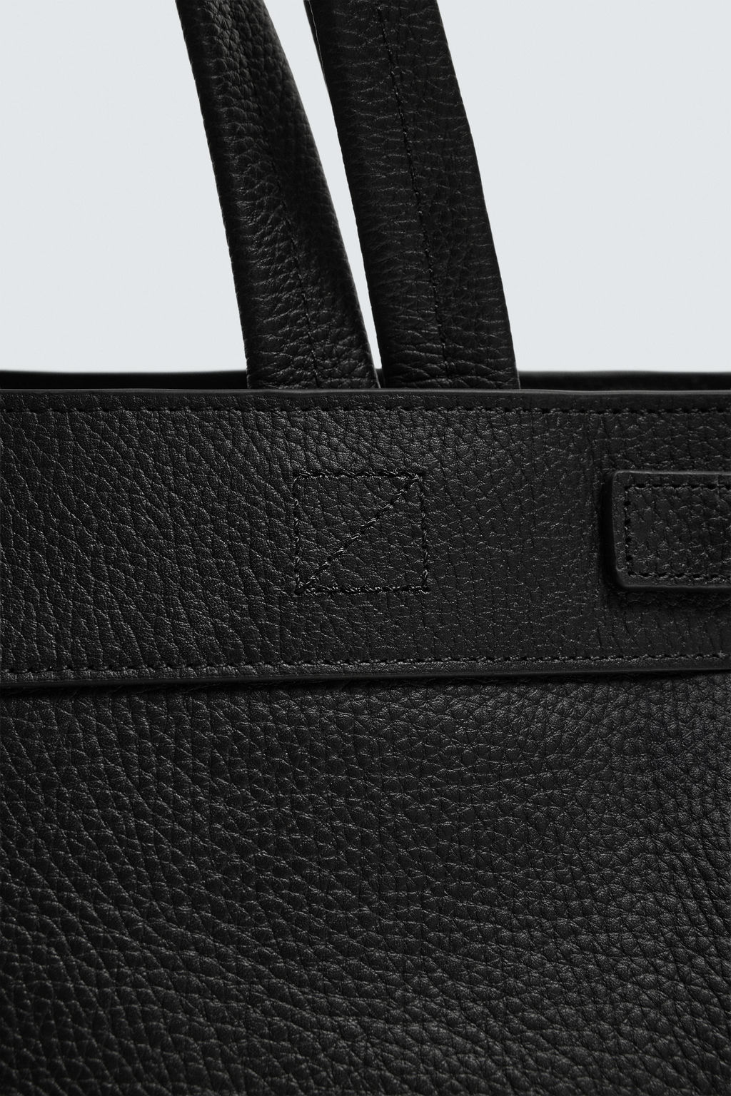 BOLSO SHOPPER PIEL / Negro - Zara фото 8