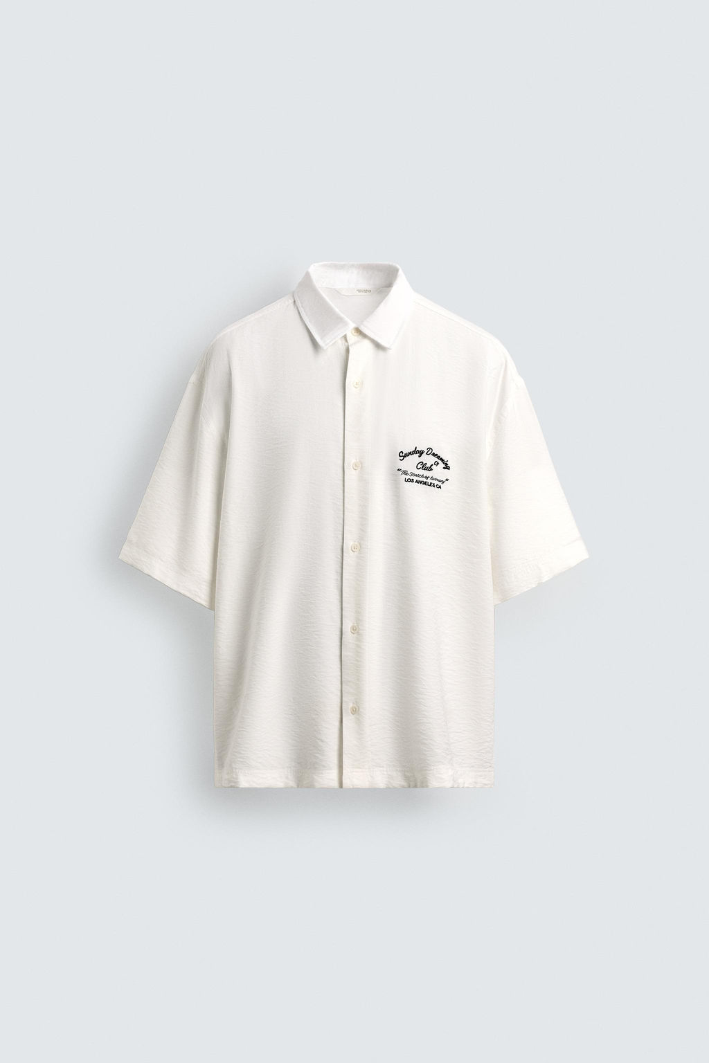 EMBROIDERED FLOWING SHIRT - Zara фото 7