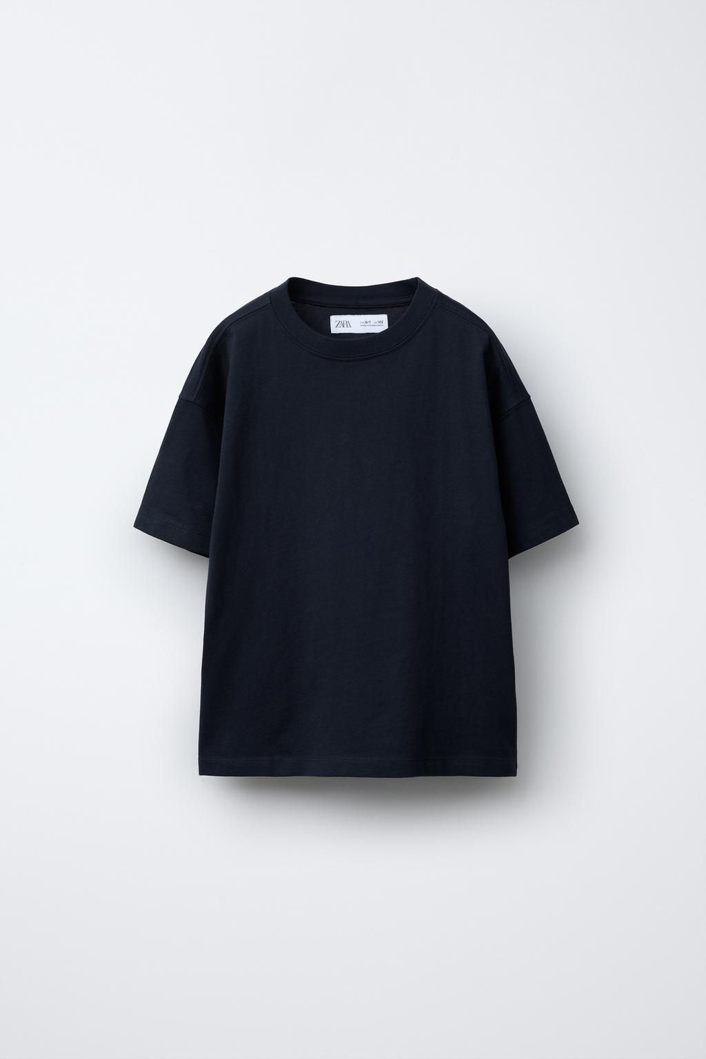 PLAIN MEDIUM WEIGHT T-SHIRT - Zara фото 20