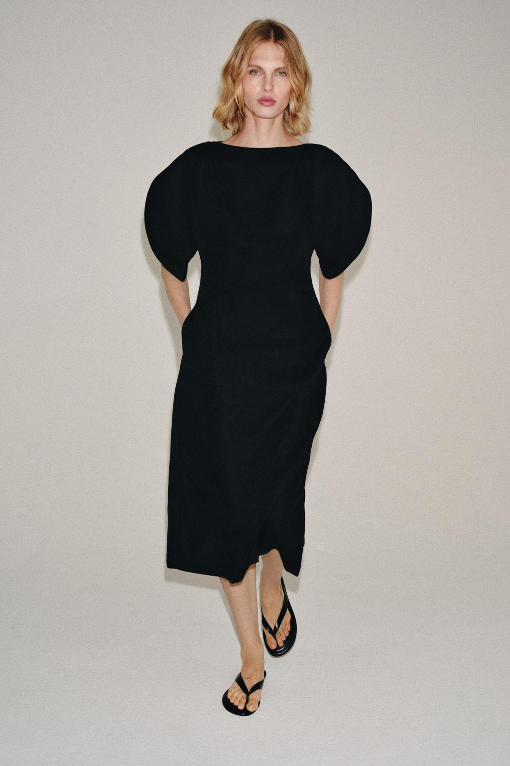 VESTIDO MIDI ZW COLLECTION / Negro - Zara фото 2