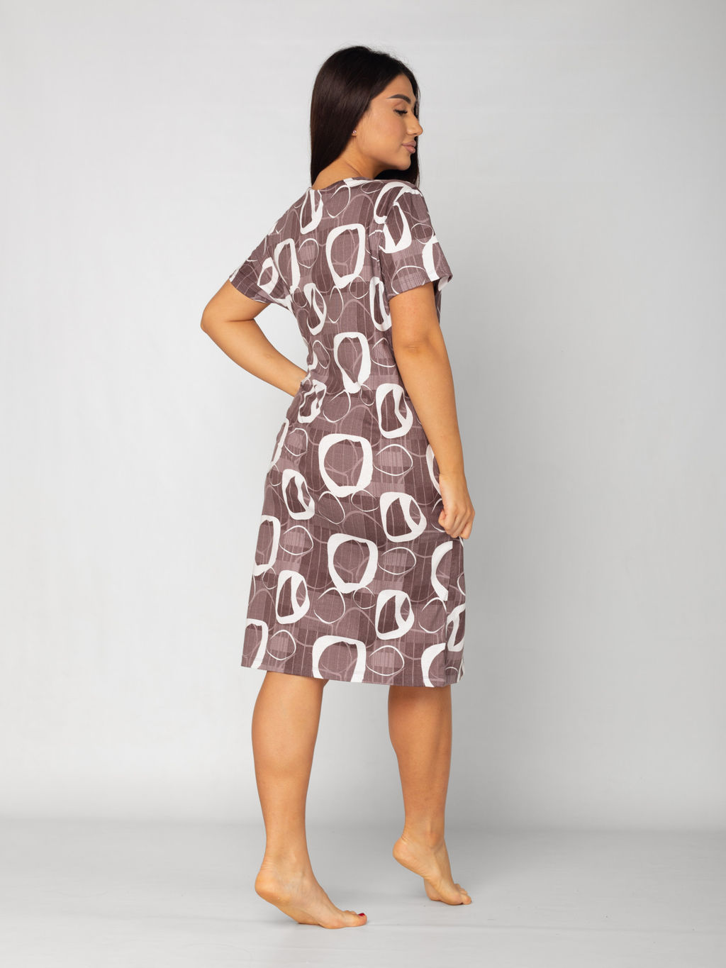 Туника женская кулирка "ЭКОЛЬ" КАКАО