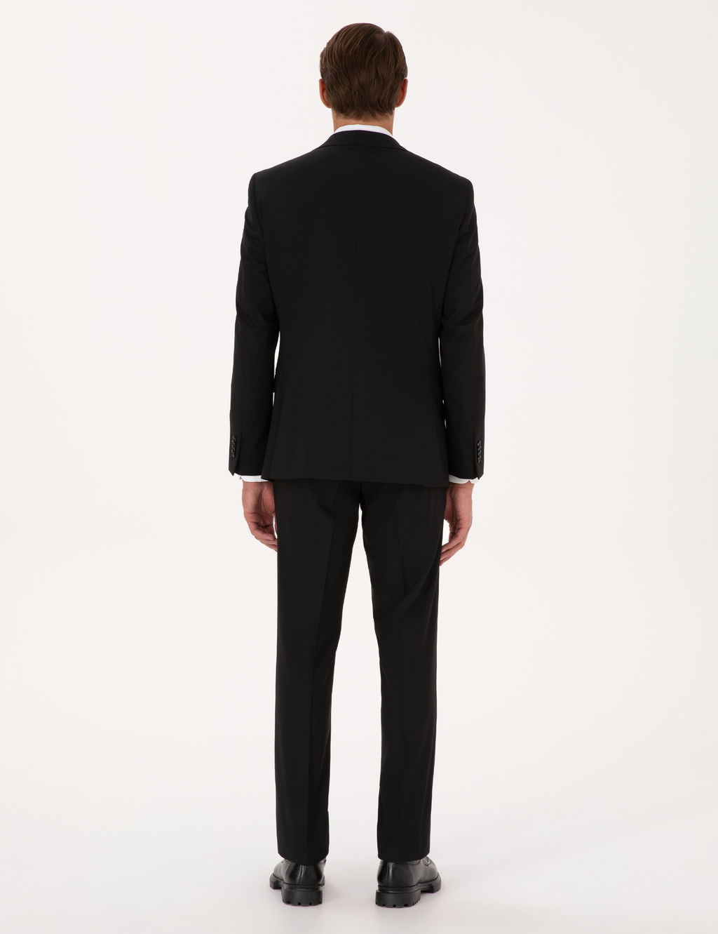 Siyah Slim Fit Tak_m Elbise
