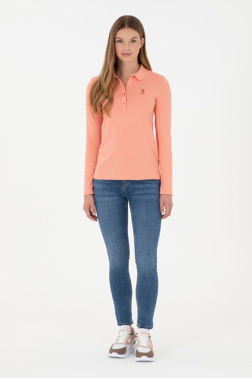 Женский базовый свитшот Salmon Неожиданная скидка в корзине - U.s. polo assn фото 4