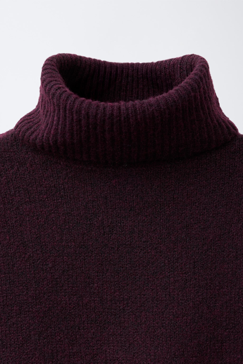 PLAIN KNIT TURTLENECK SWEATER - Zara фото 3