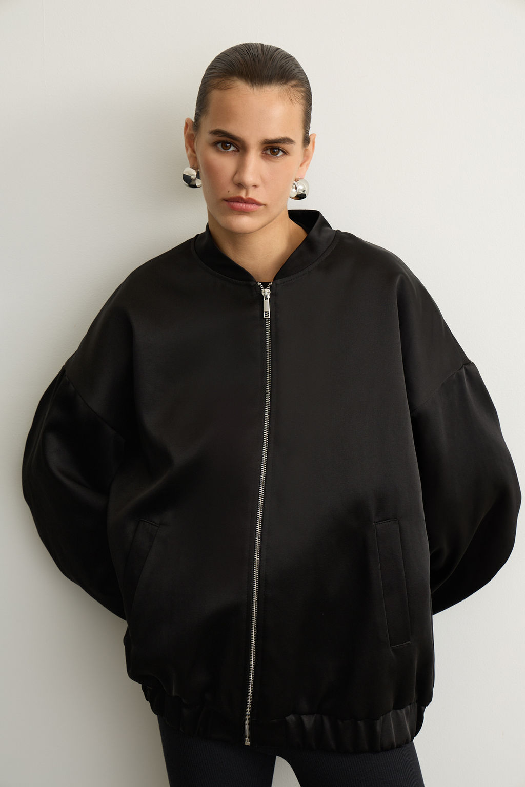 Бомбер утепленный из сатина - Mollis фото 3