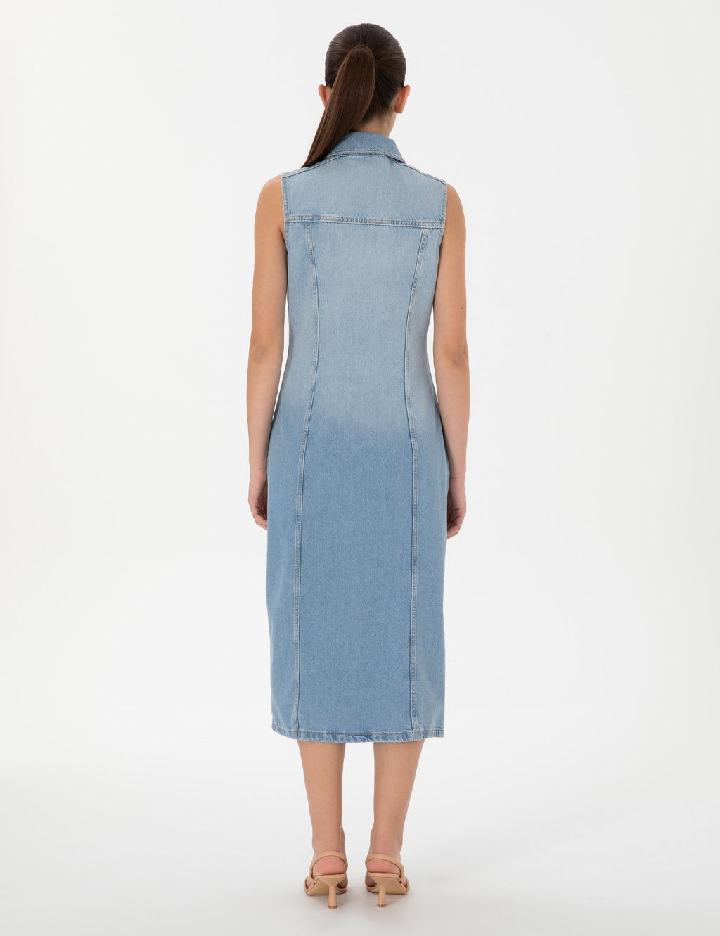 A__k Mavi Slim Fit Jean Elbise - Pierre cardin фото 4