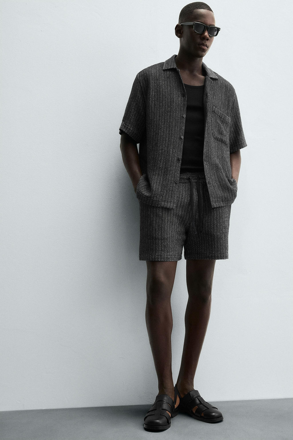 JACQUARD TEXTURED BERMUDA SHORTS - Zara фото 6