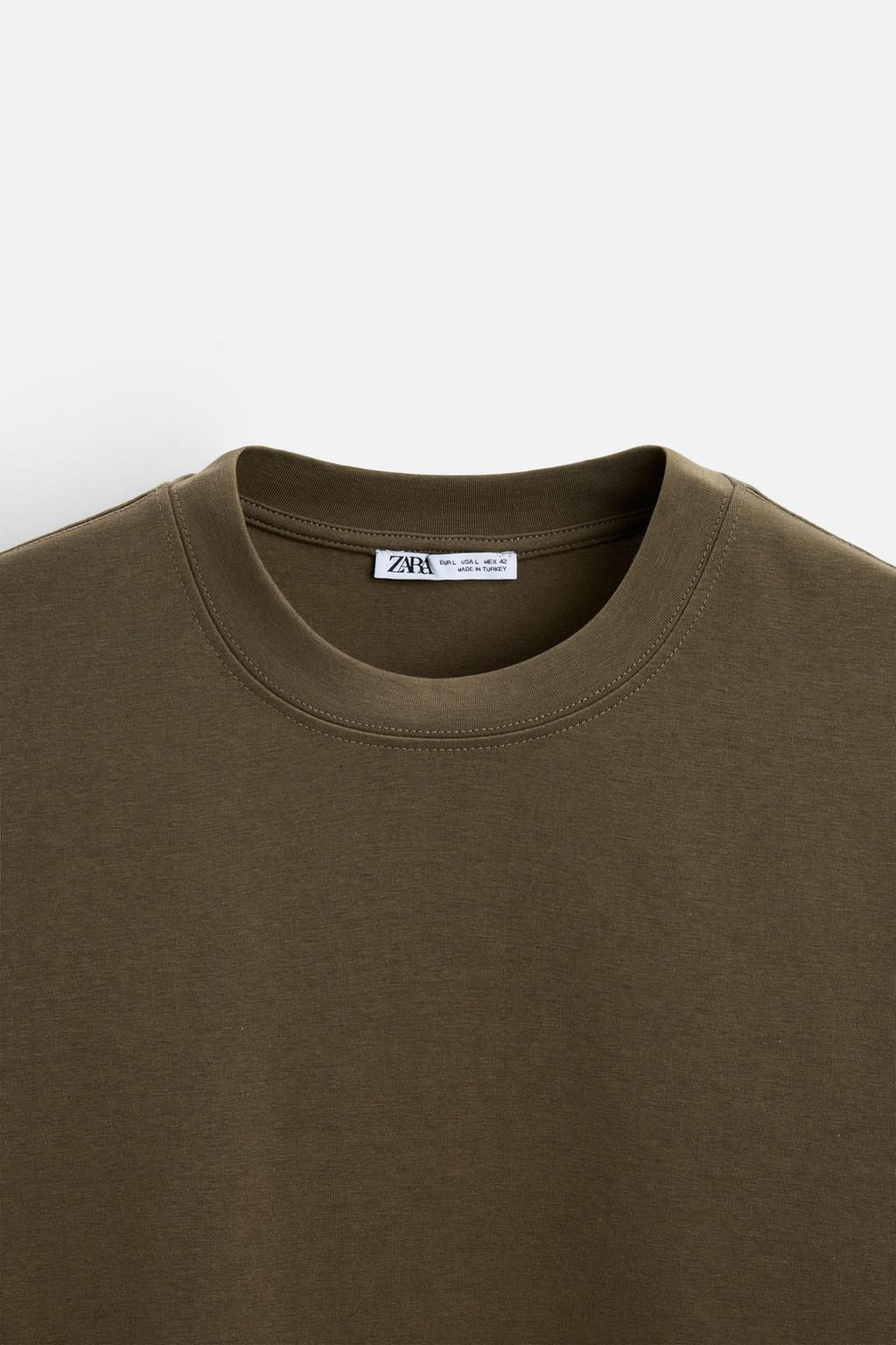 BASIC REGULAR FIT T-SHIRT - Zara фото 41
