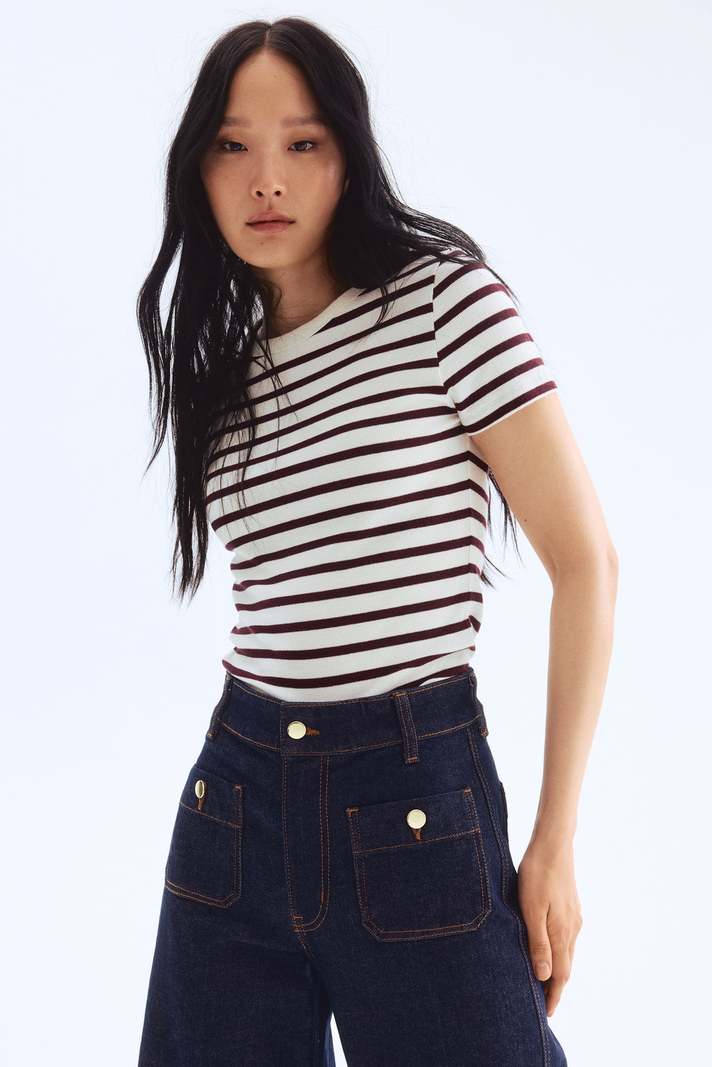 Wide High Ankle Jeans - H&m фото 10