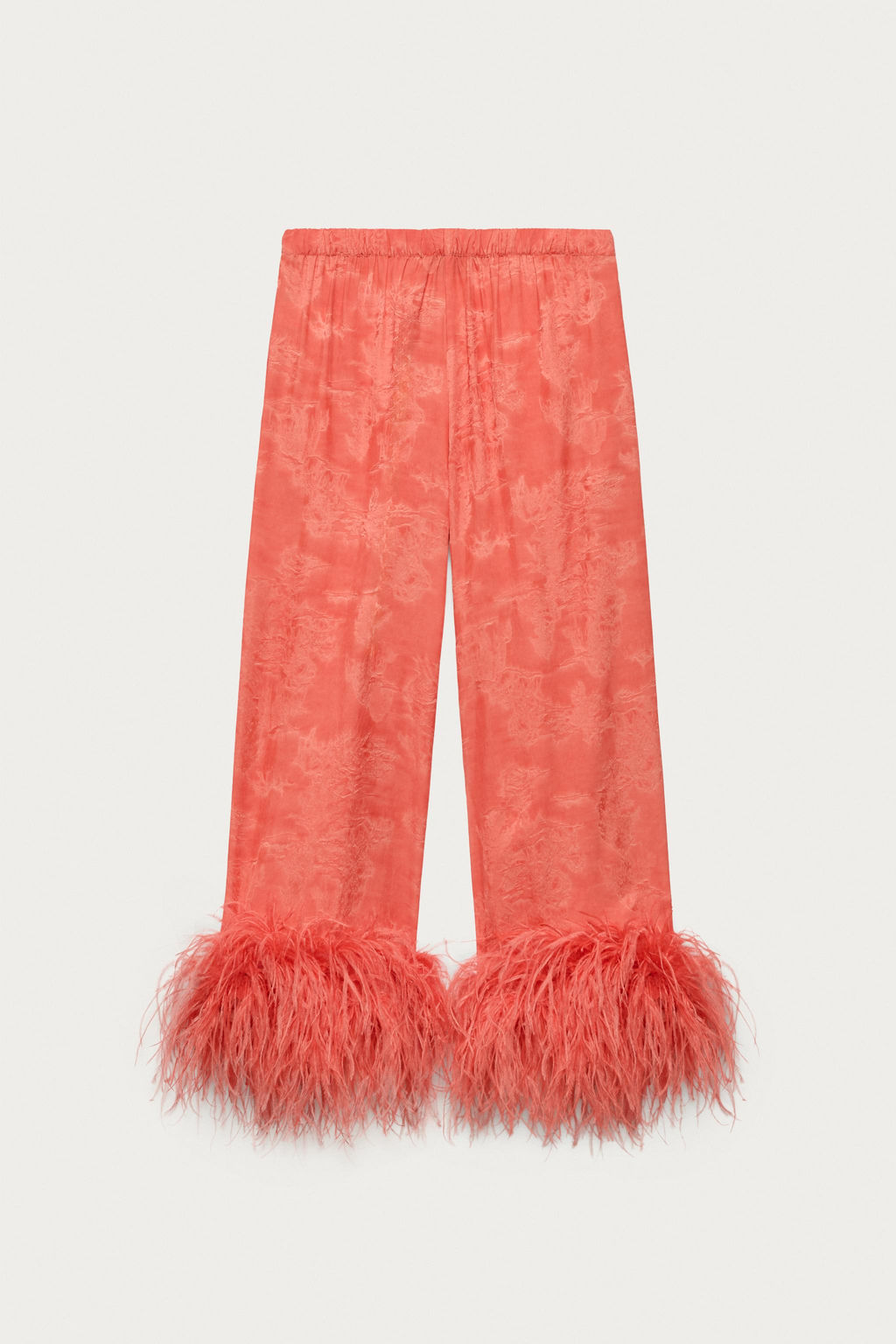 PANTAL?N PLUMAS MARISA BERENSON X ZARA / Rojo / Naranja  фото 2
