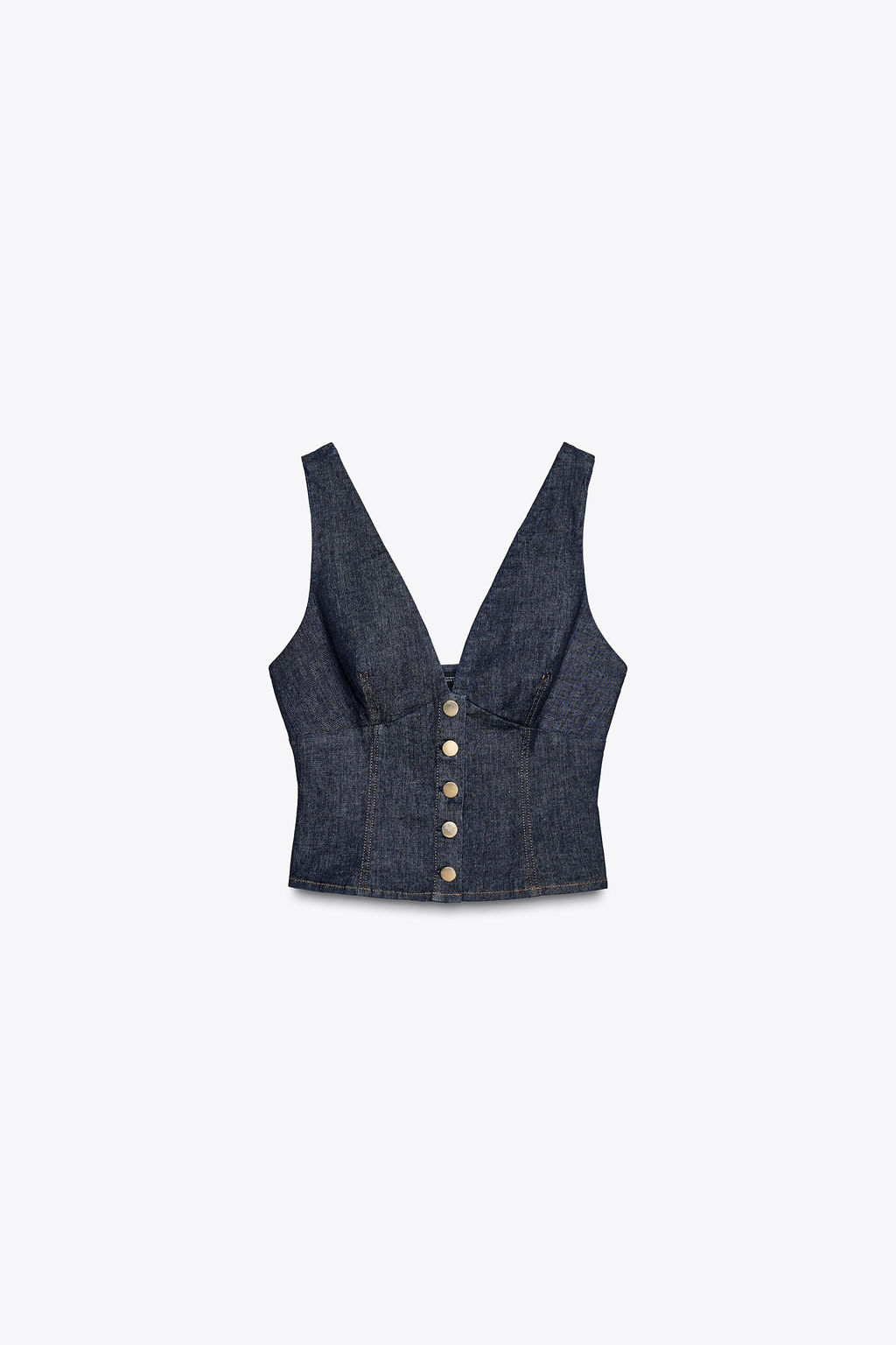 Z1975 DENIM CROP TOP - Zara фото 14