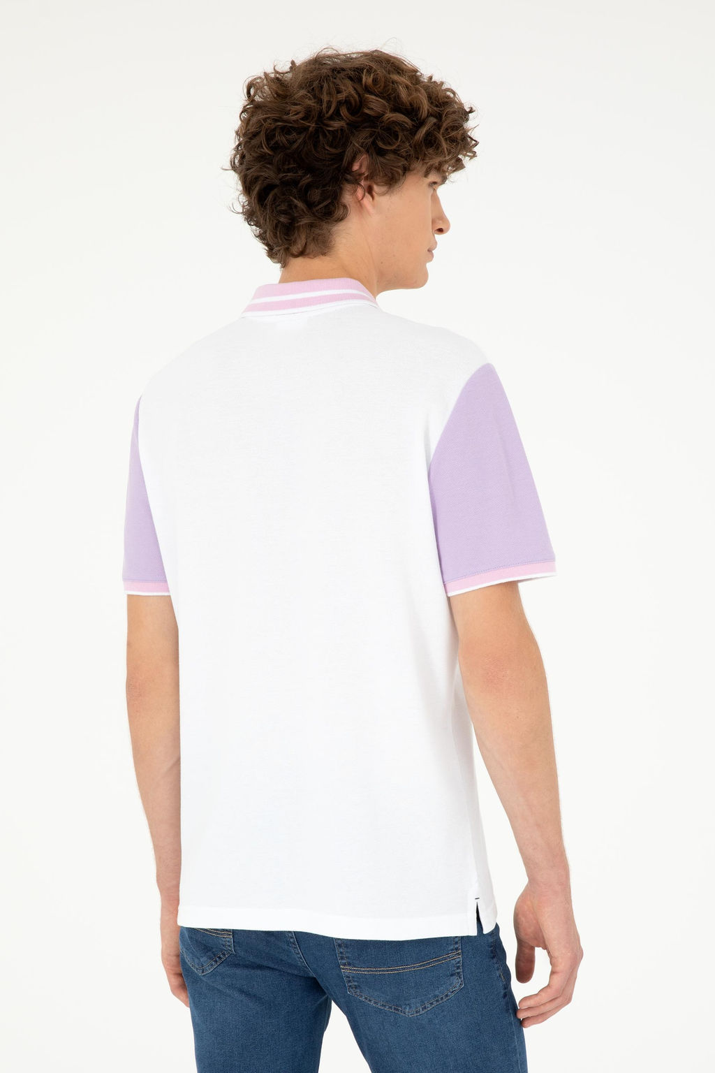 Мужская сиреневая футболка Неожиданная скидка в корзине - U.s. polo assn фото 5