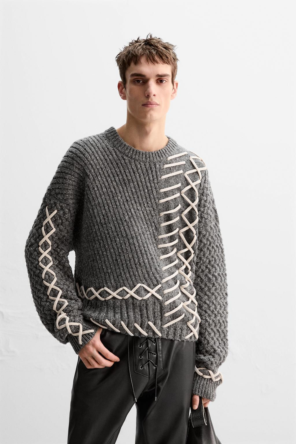LIMITED EDITION SWEATER WITH CONTRAST TRIMS - Zara фото 2
