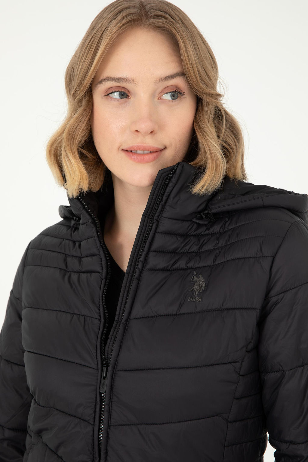 Женское черное пальто Неожиданная скидка в корзине - U.s. polo assn фото 2