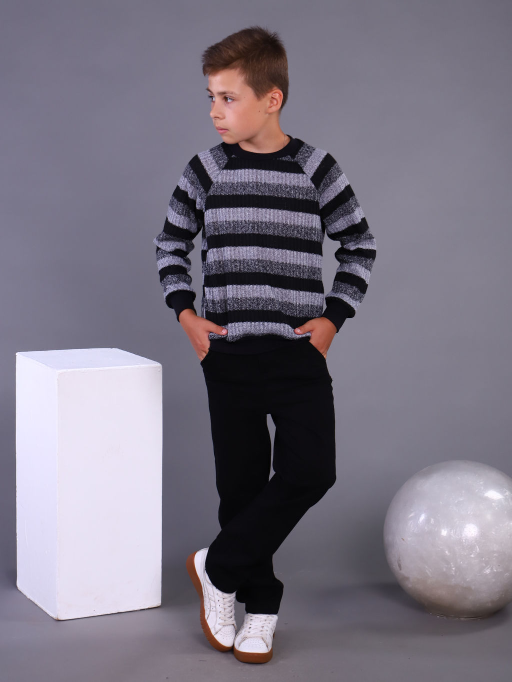 Джемпер Параллель черный - Ладошки фото 5