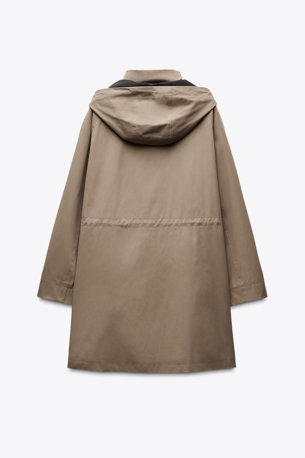 LONG JACKET WITH HOOD - Zara фото 4