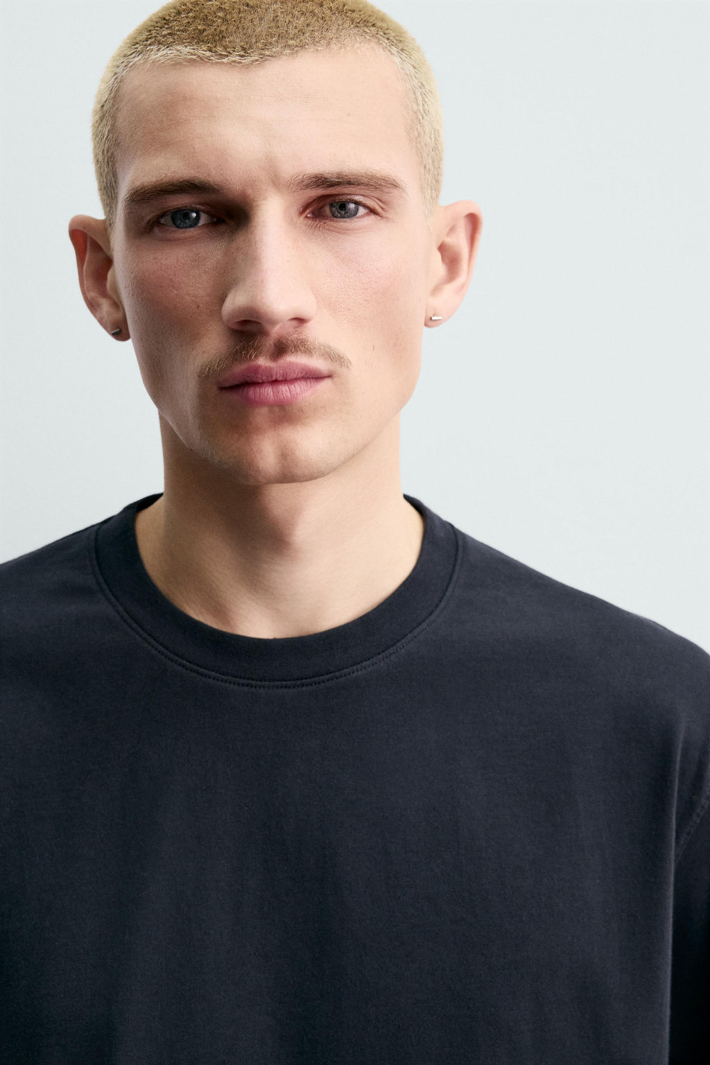 CAMISETA MEDIUM WEIGHT REGULAR FIT ORIGINS / Marino oscuro - Zara фото 5
