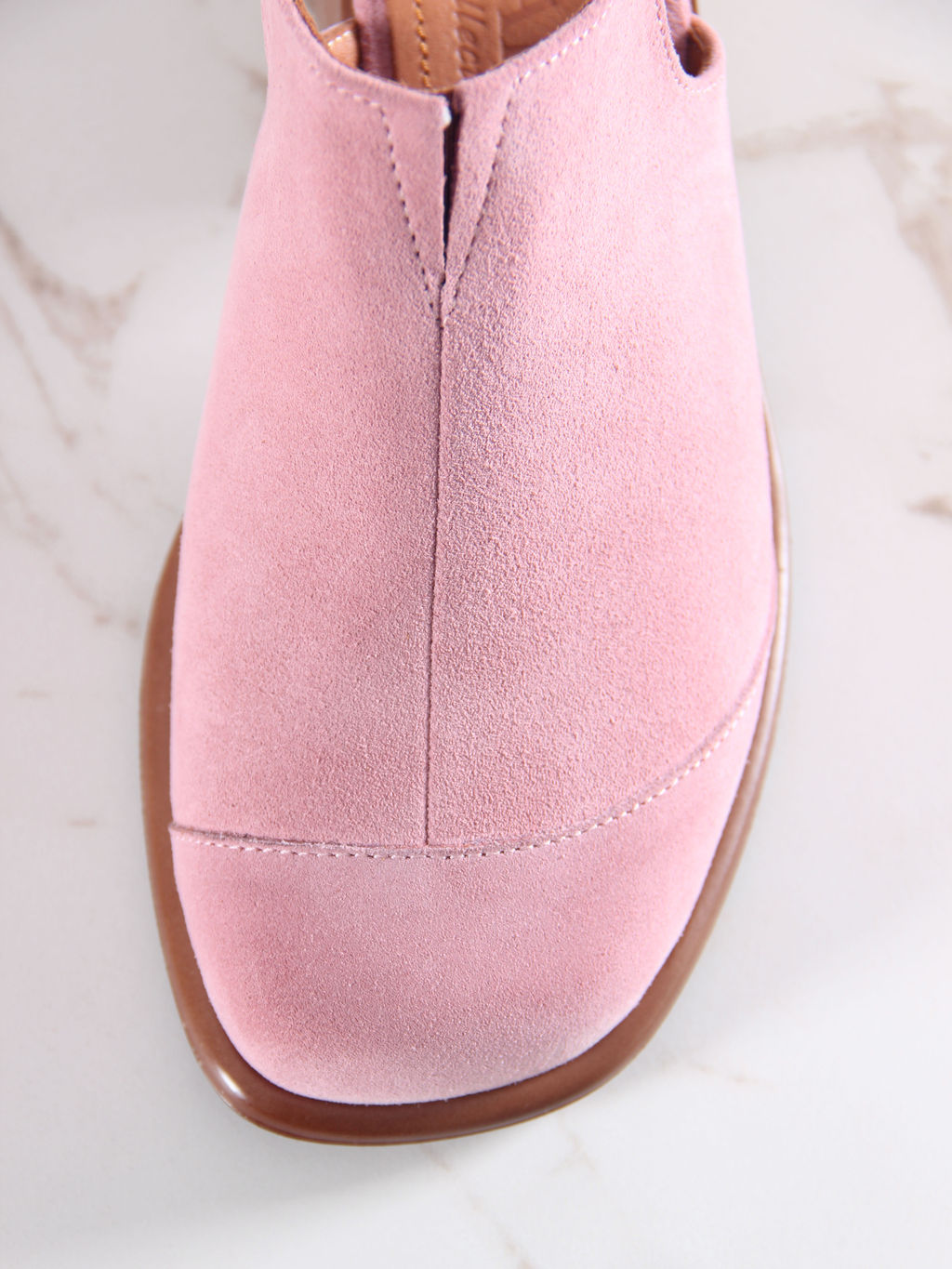 Босоножки 5133.23663br.Розовая замша+коричневый