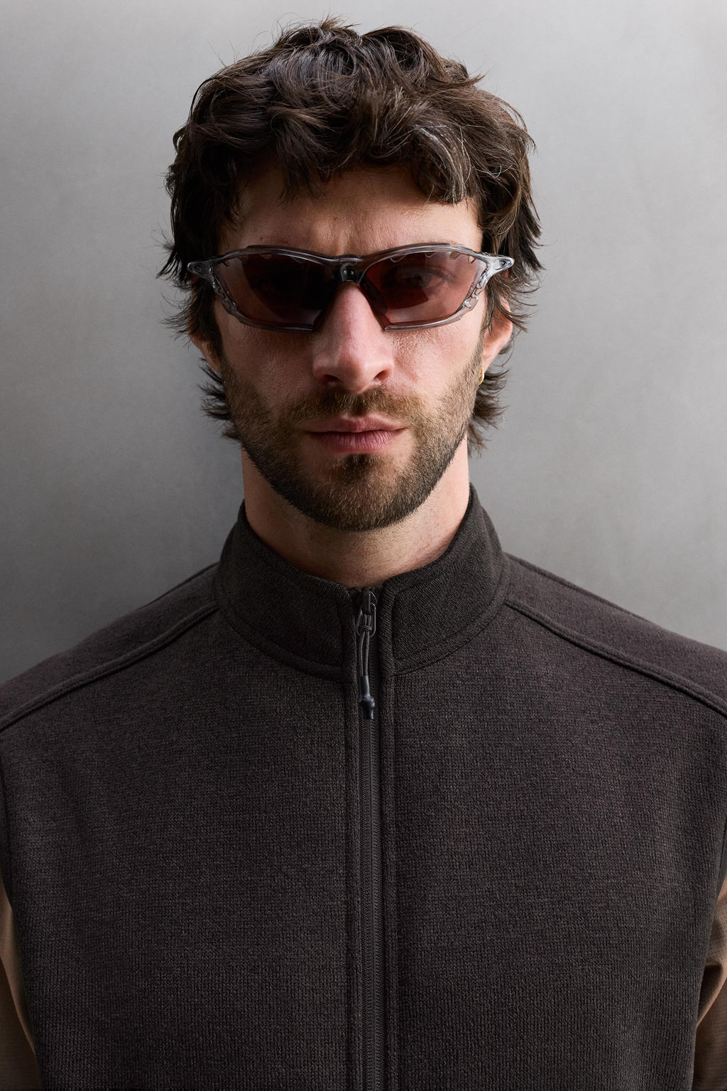 CONTRAST KNIT FLEECE VEST - Zara фото 6