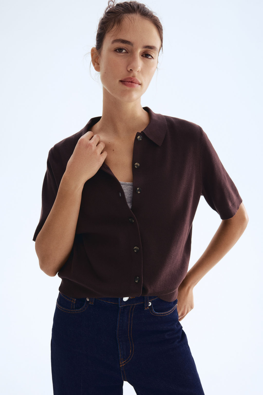 C?rdigan con cuello camisero - H&m фото 10