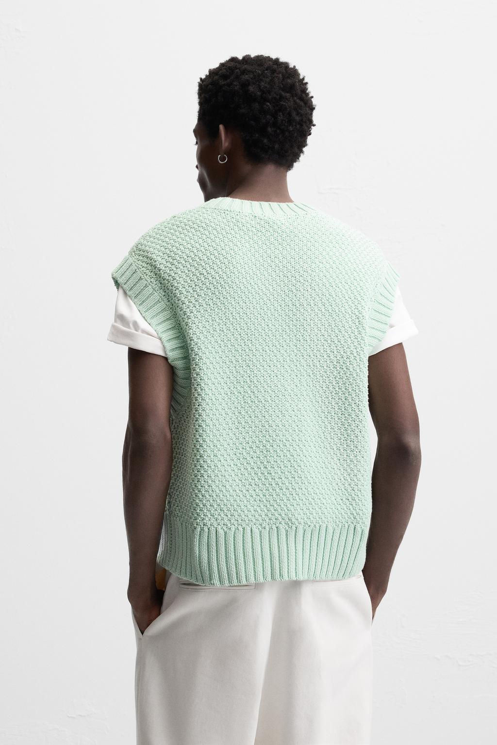TEXTURED KNIT VEST - Zara фото 3