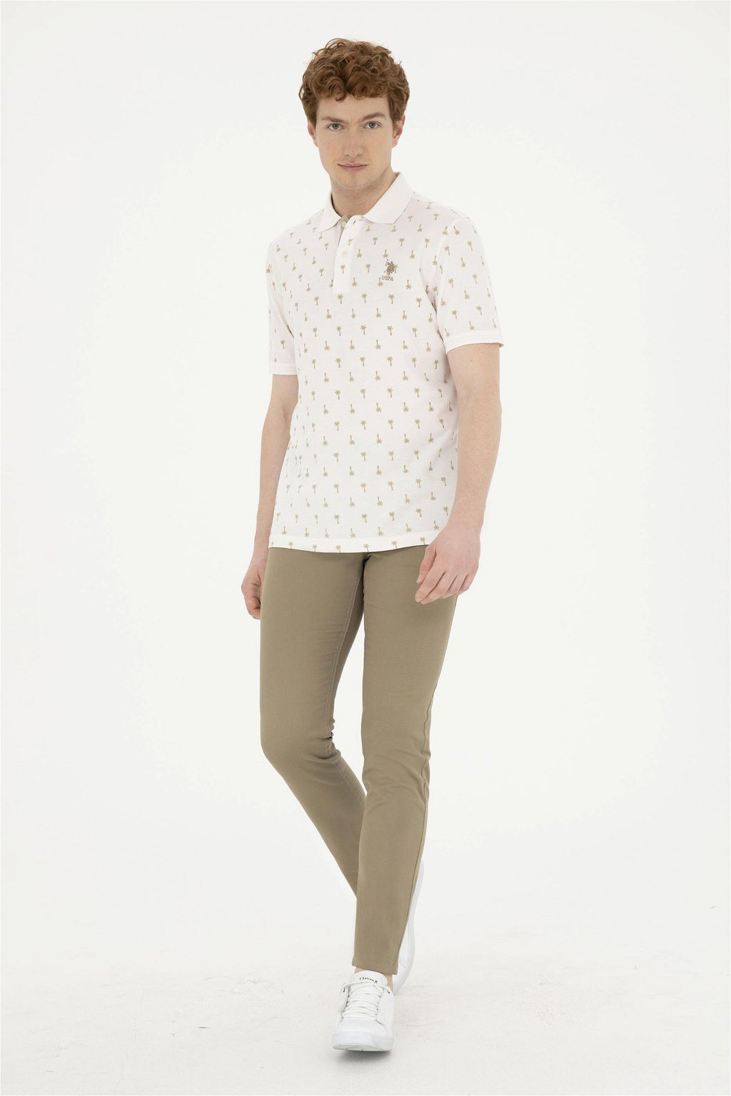 Мужские брюки из плотной ткани темного цвета хаки Неожиданная скидка в корзине - U.s. polo assn фото 3