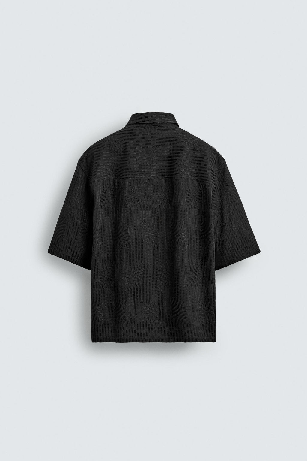 CAMISA JACQUARD BORDADO / Negro - Zara фото 7