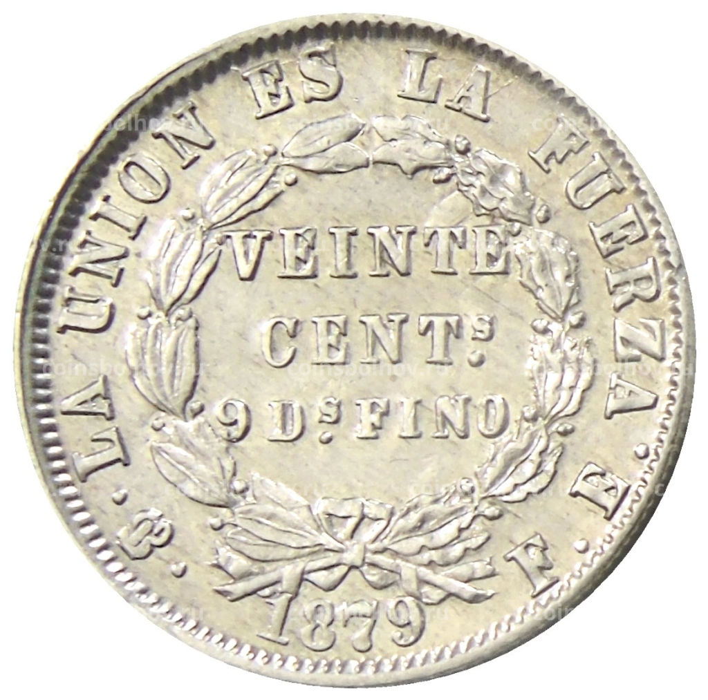 20 сентаво 1879 года Боливия