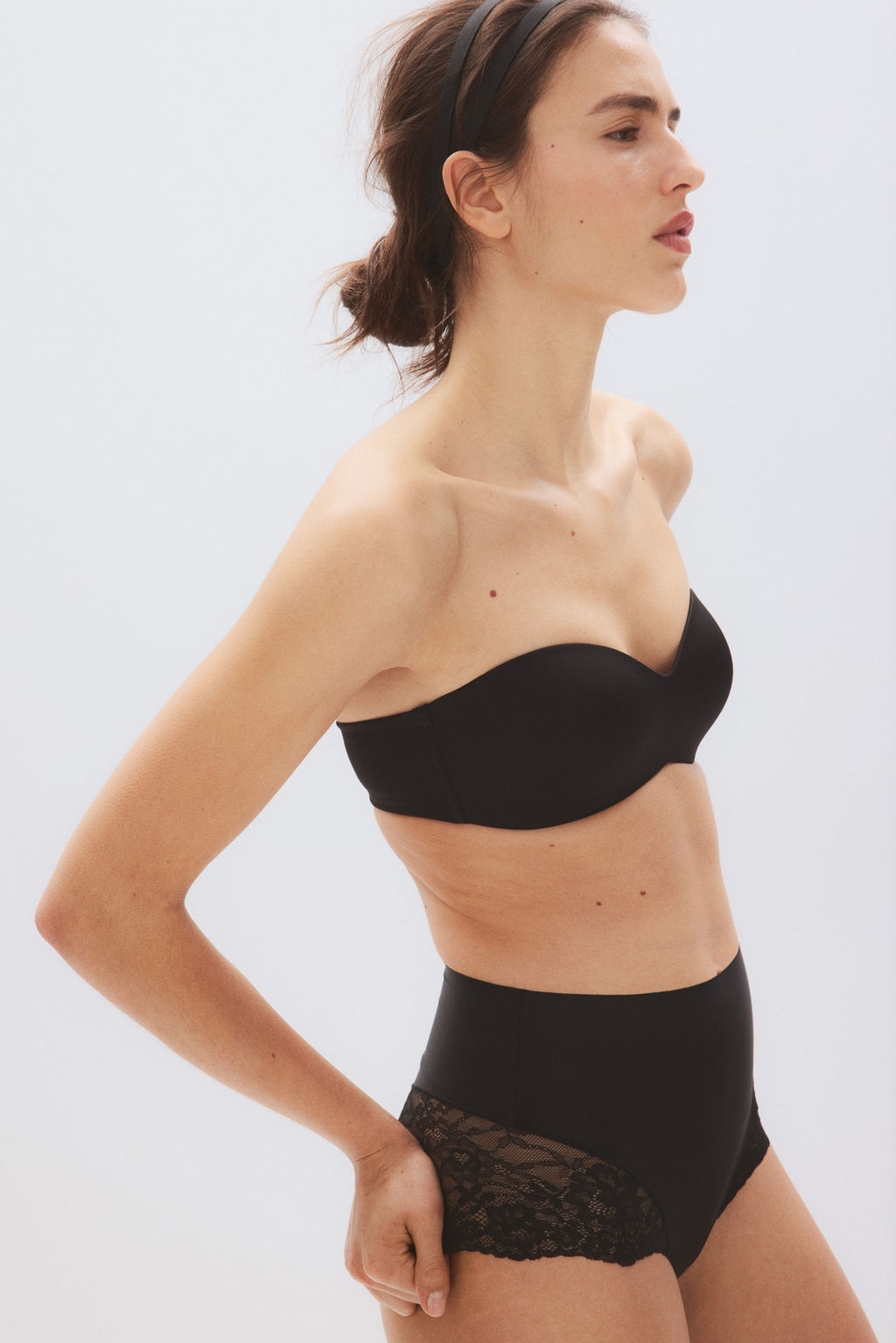 Sujetador bandeau de microfibra con acolchado - H&m фото 5