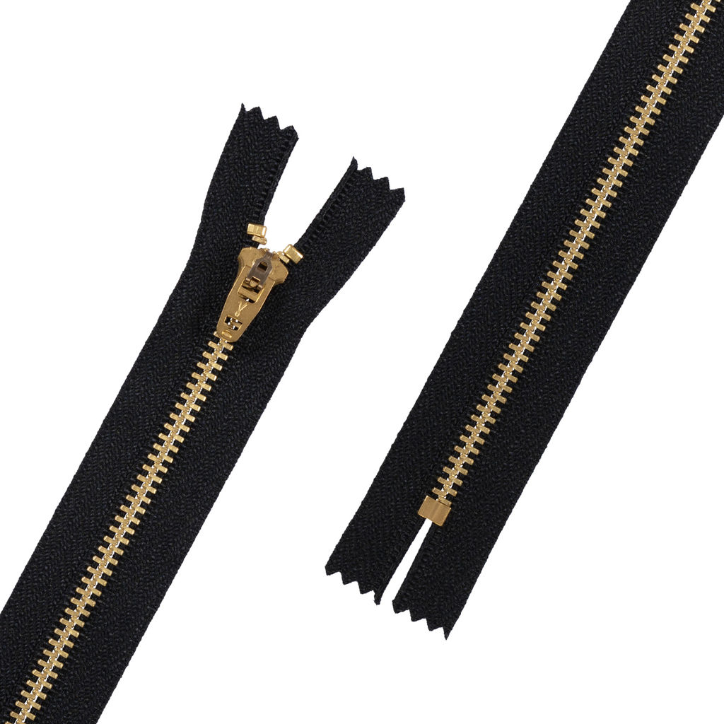 Молния Металл JIN Y 4L 18 см латунь № 1 Тип 4 10 шт Gamma