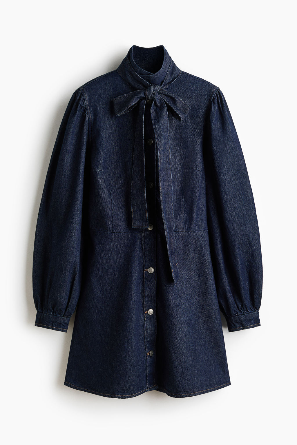 Vestido denim con lazada
