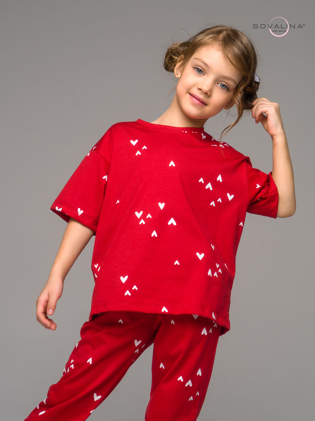 Костюм Daily girl беленькие сердечки mini - Sovalina фото 14