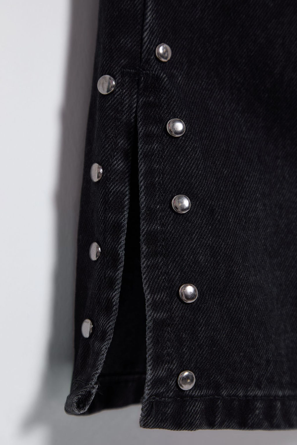 Siyah Trok Detayl? Pacas? Y?rtmacl? Yuksek Bel Wide Leg Jeans TWOSS25JE00015 - Trendyolmilla фото 9