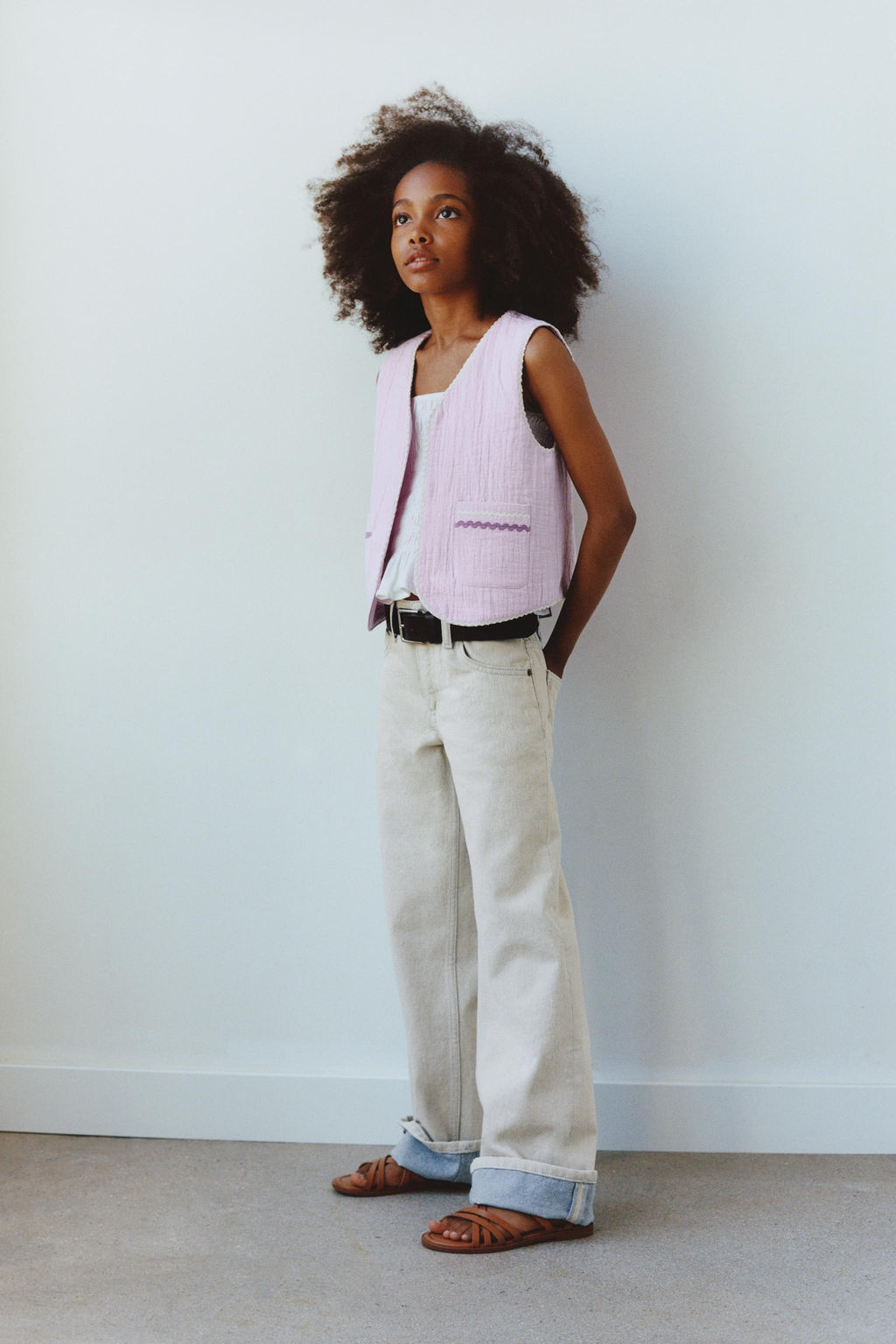 STRAIGHT-LEG JEANS WITH HEMS - Zara фото 5