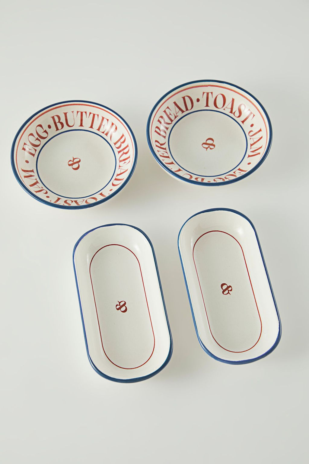 Trendyolmilla Home 4lu Seramik Kase/Sunumluk Tabak Seti 13-16cm TPHSS25TBK00007