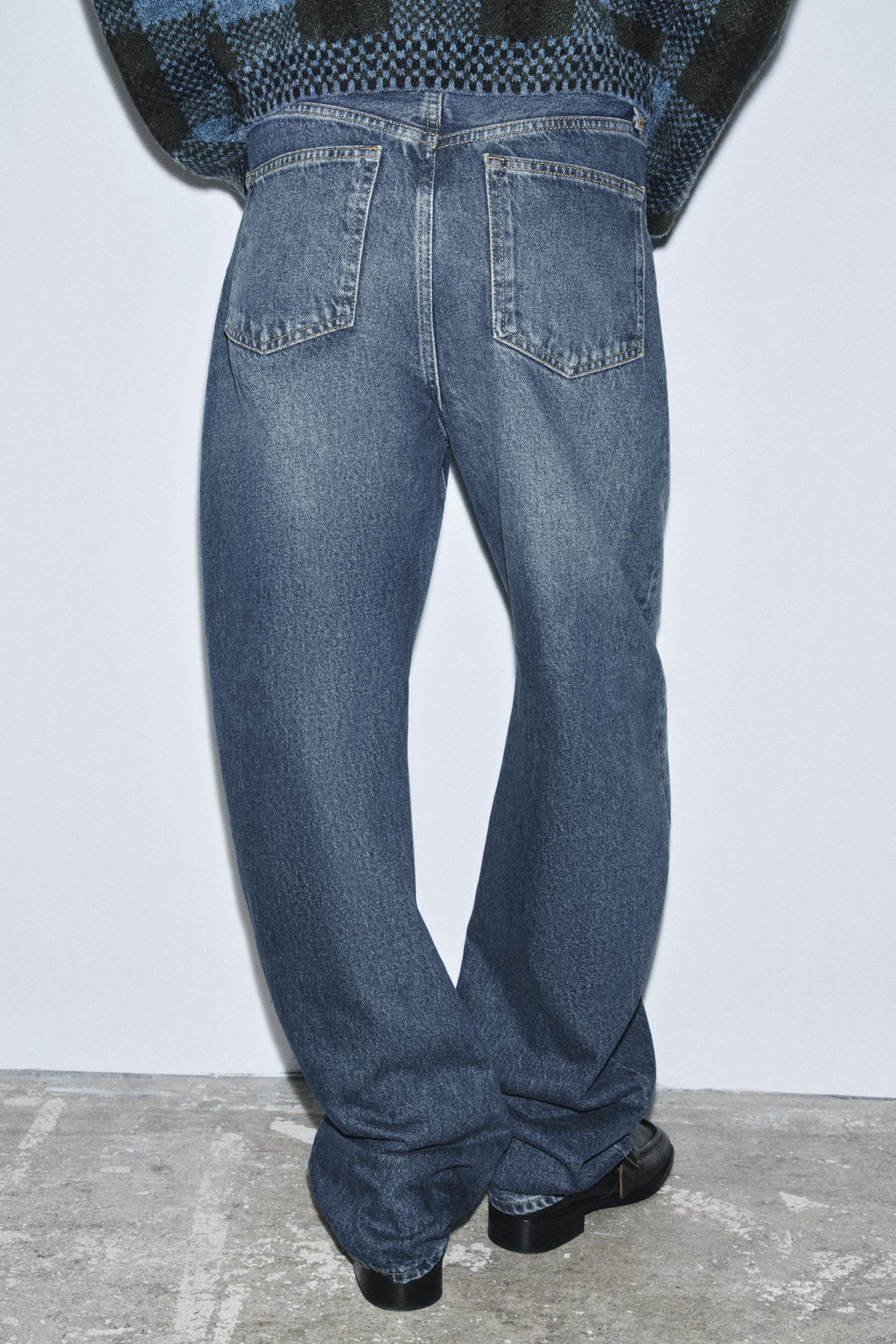 ZW COLLECTION BALLOON HIGH-WAIST JEANS - Zara фото 3