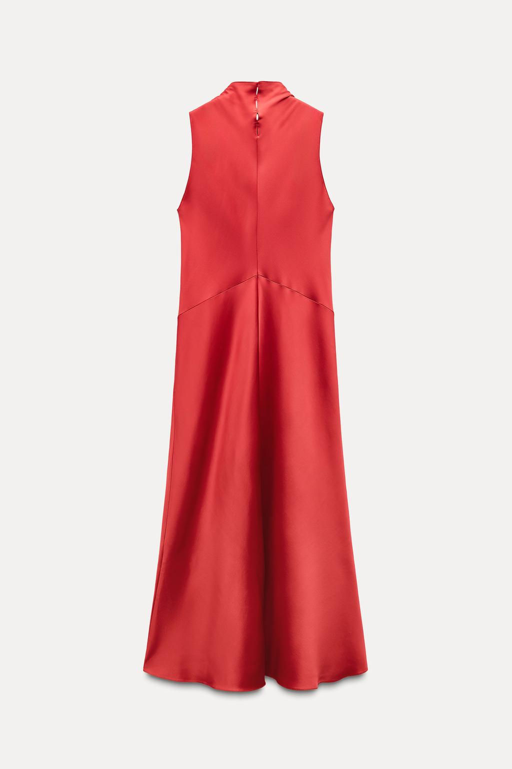 ZW COLLECTION SATIN DRESS - Zara фото 8