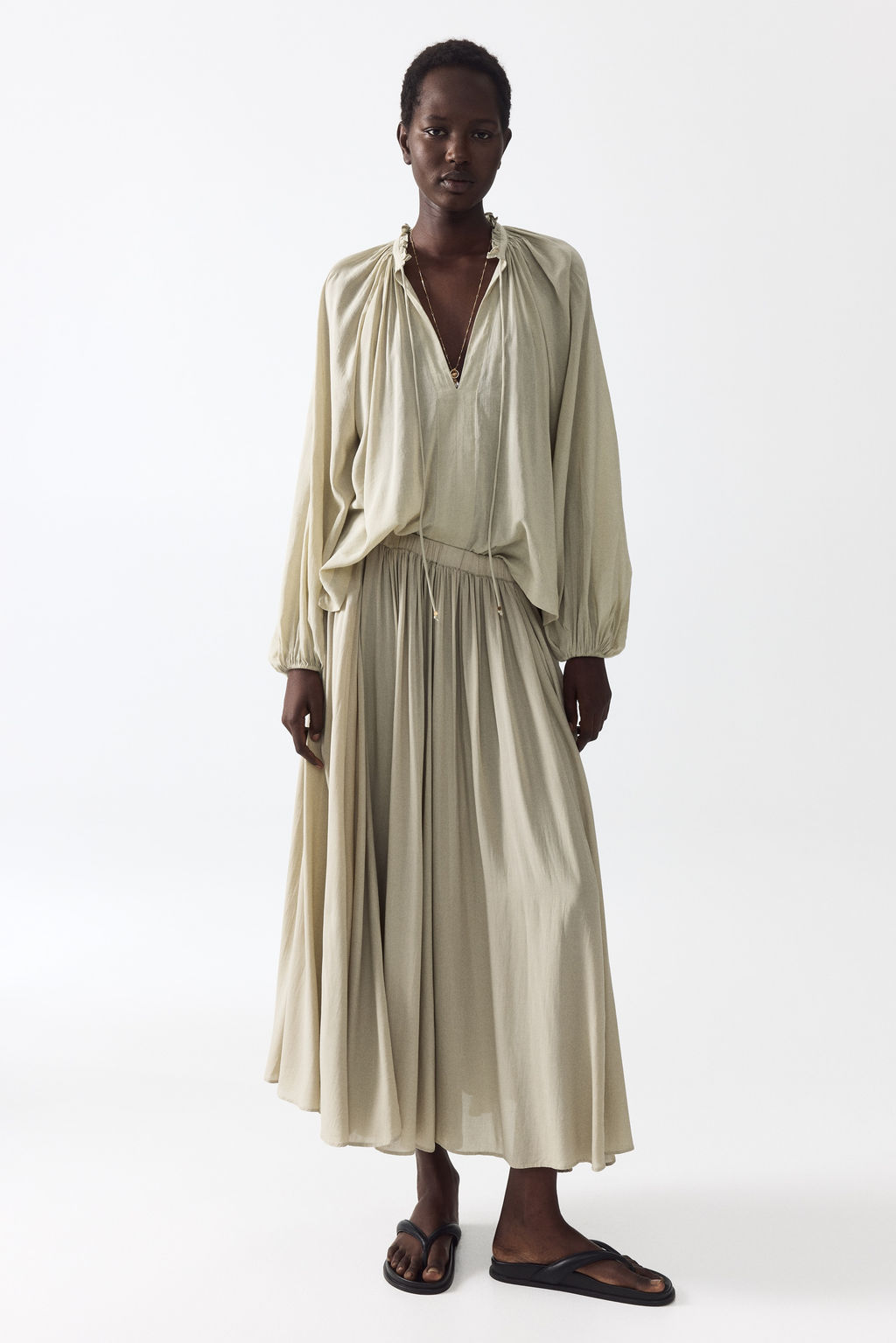 Blusa oversize en mezcla de algod?n - H&m фото 4