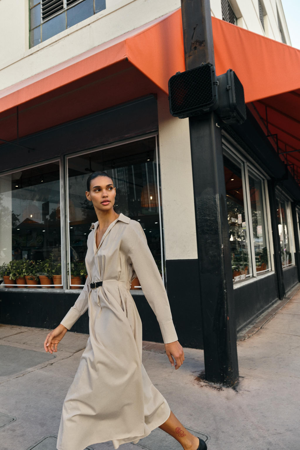 MIDI DRESS WITH BELT - Zara фото 12