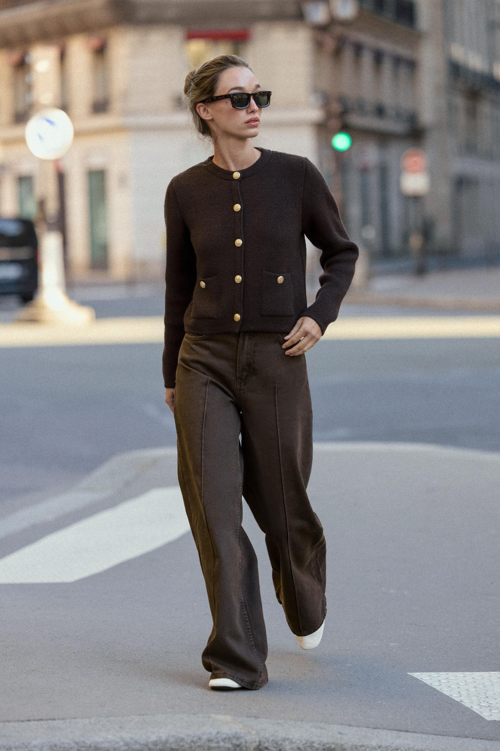 KNIT CARDIGAN WITH GOLDEN BUTTONS - Zara фото 4