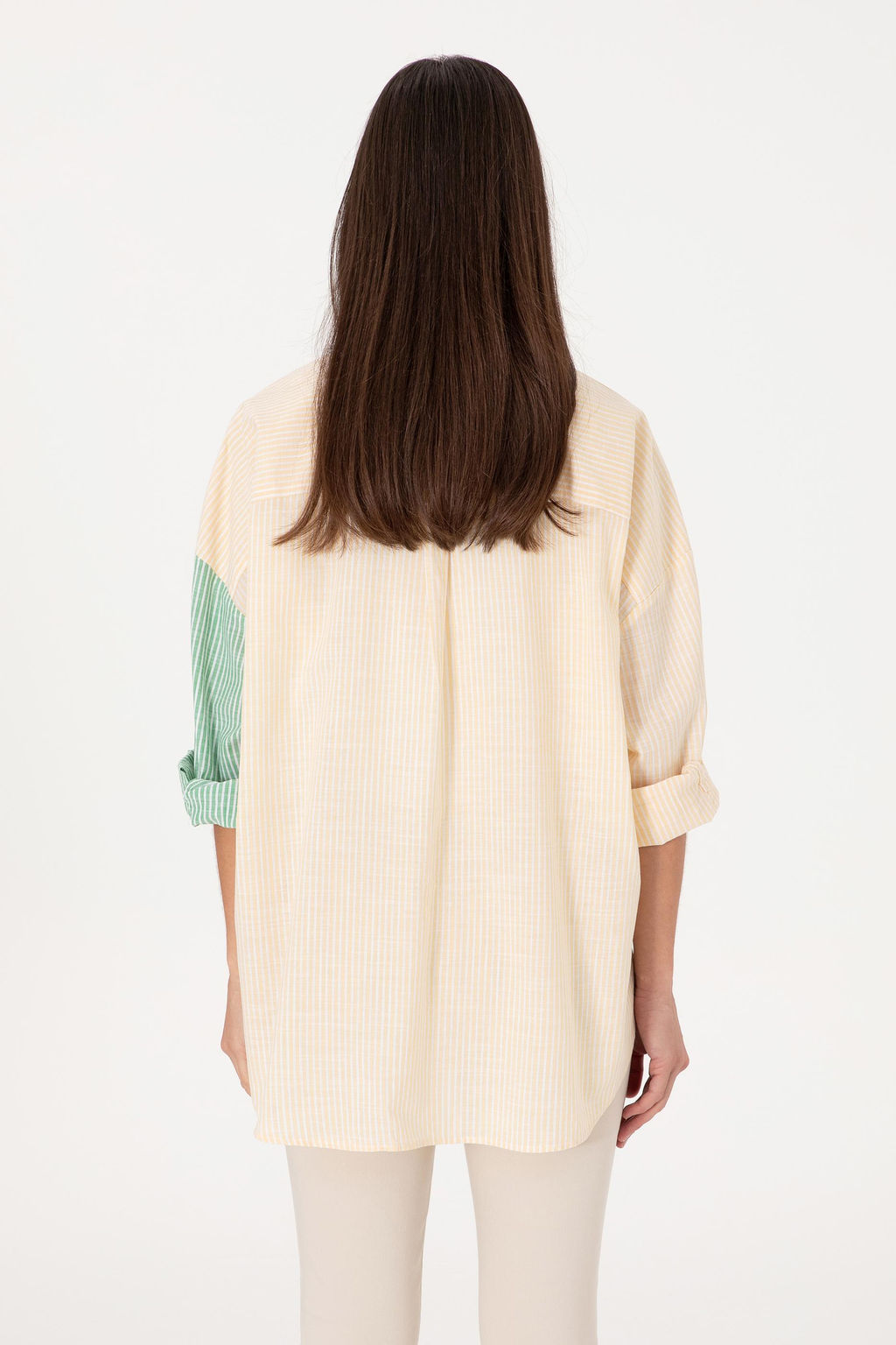 Kad_n A__k Pembe _izgili Uzun Kollu G_mlek Sepette S_rpriz _ndirim - U.s. polo assn фото 5