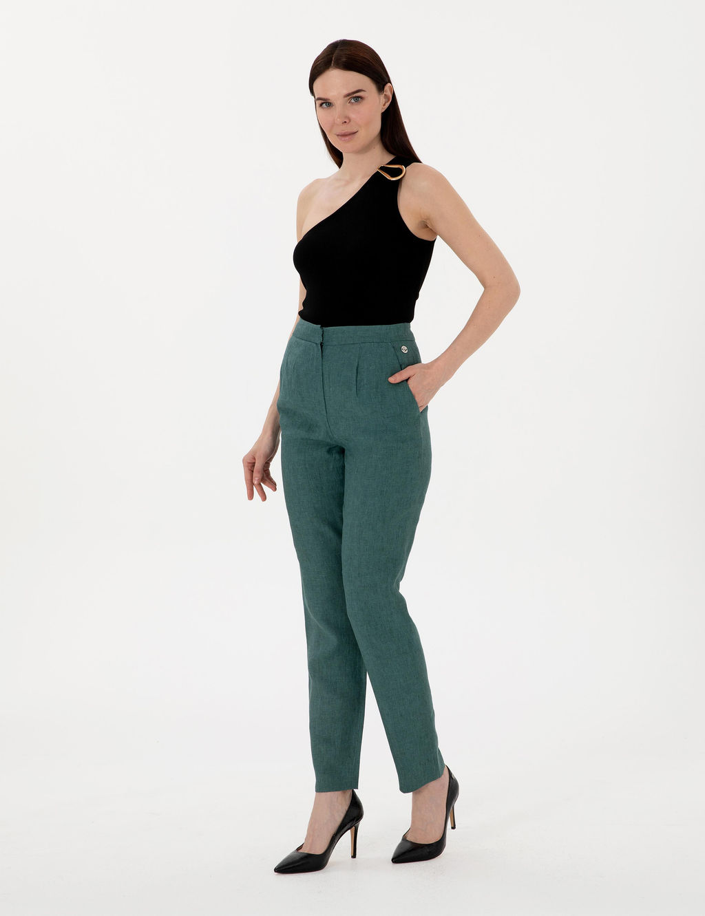 Siyah Slim Fit Triko Ti__rt
