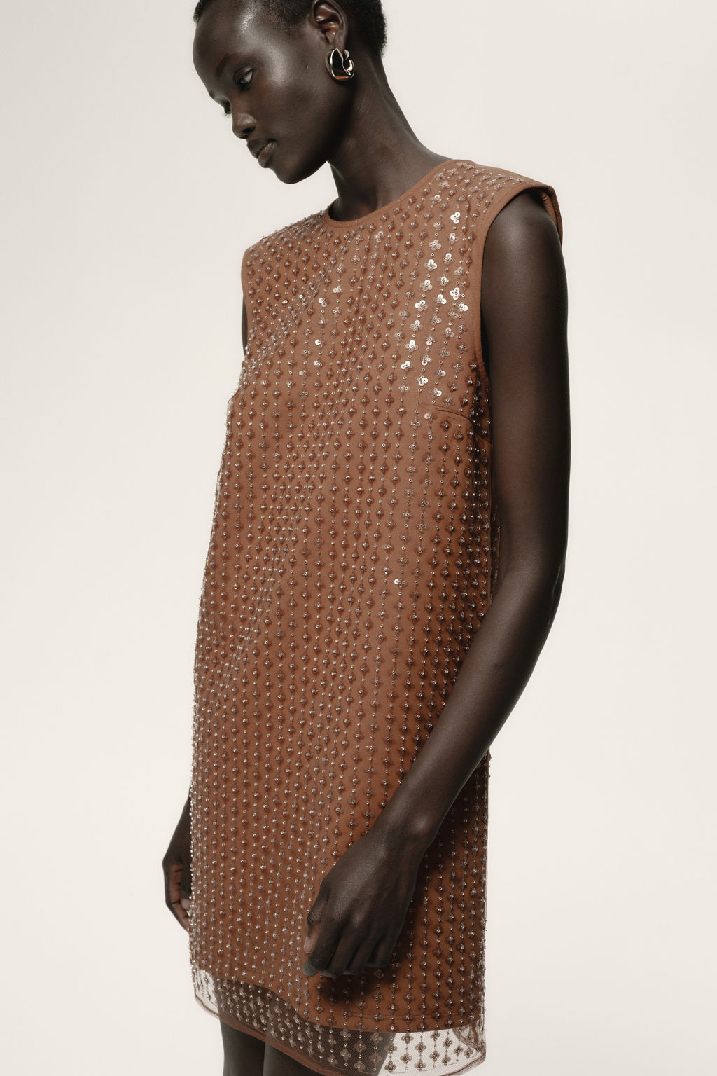 Vestido de malla con lentejuelas - H&m фото 4