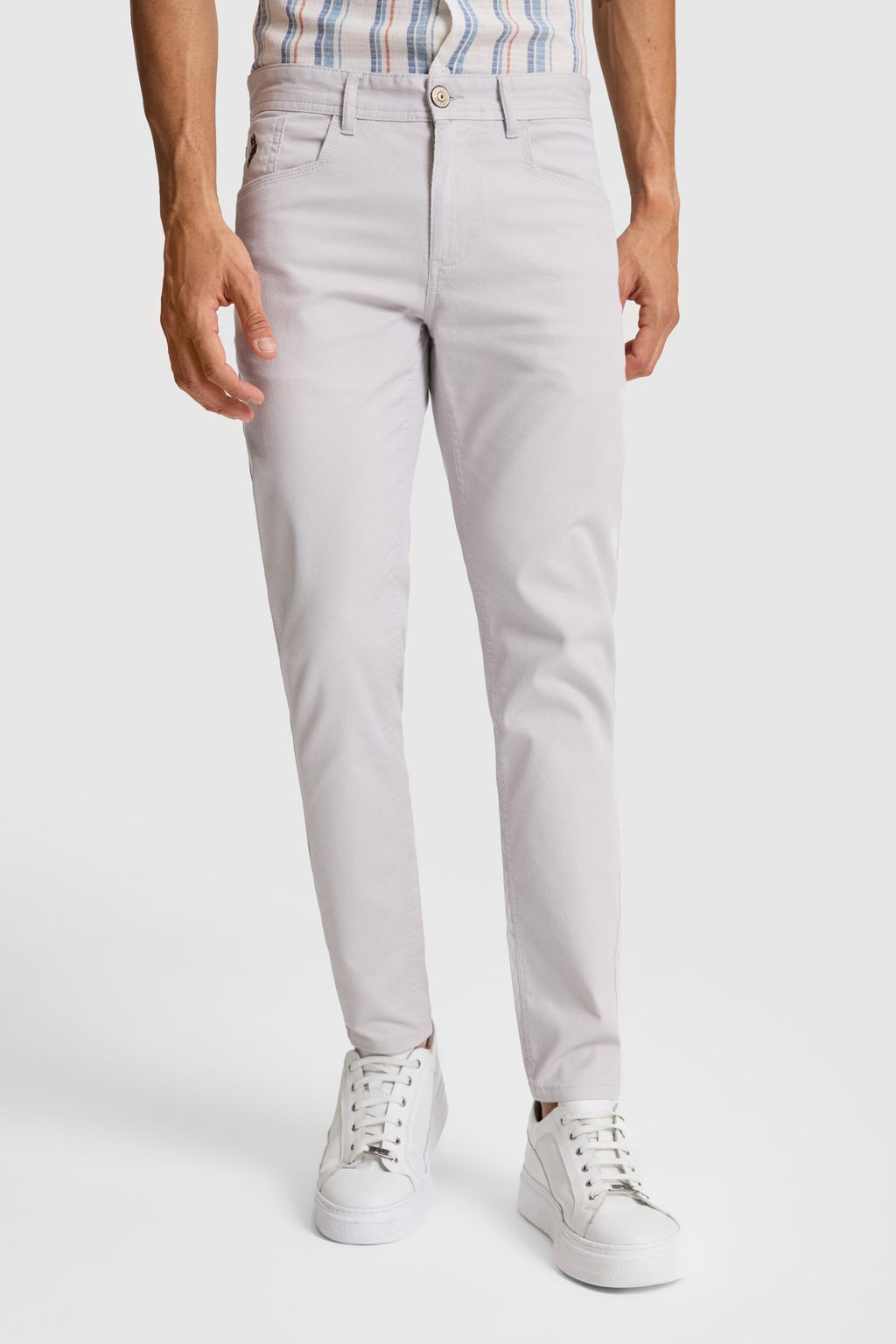 Erkek A__k Gri Kanvas / Chino Pantolon