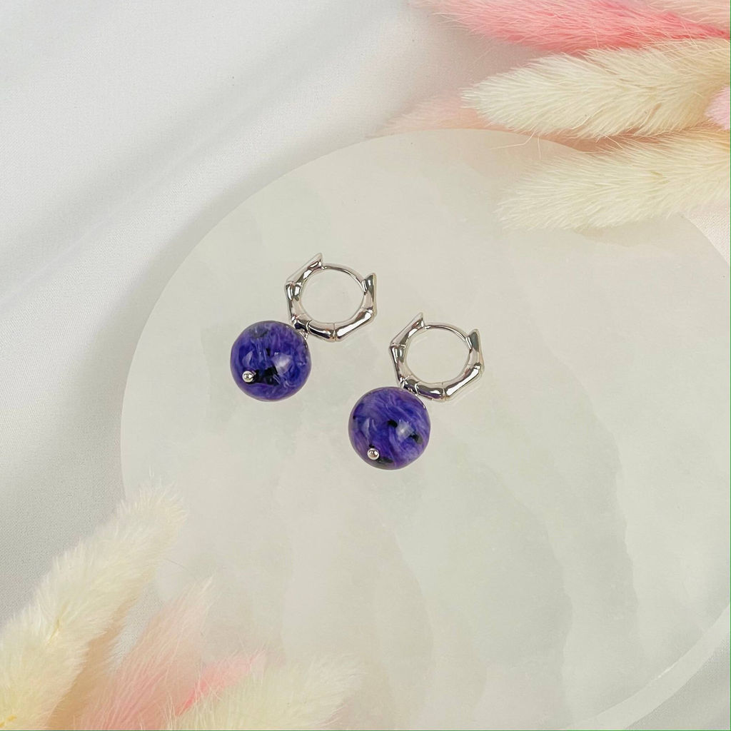 Серьги из Чароита