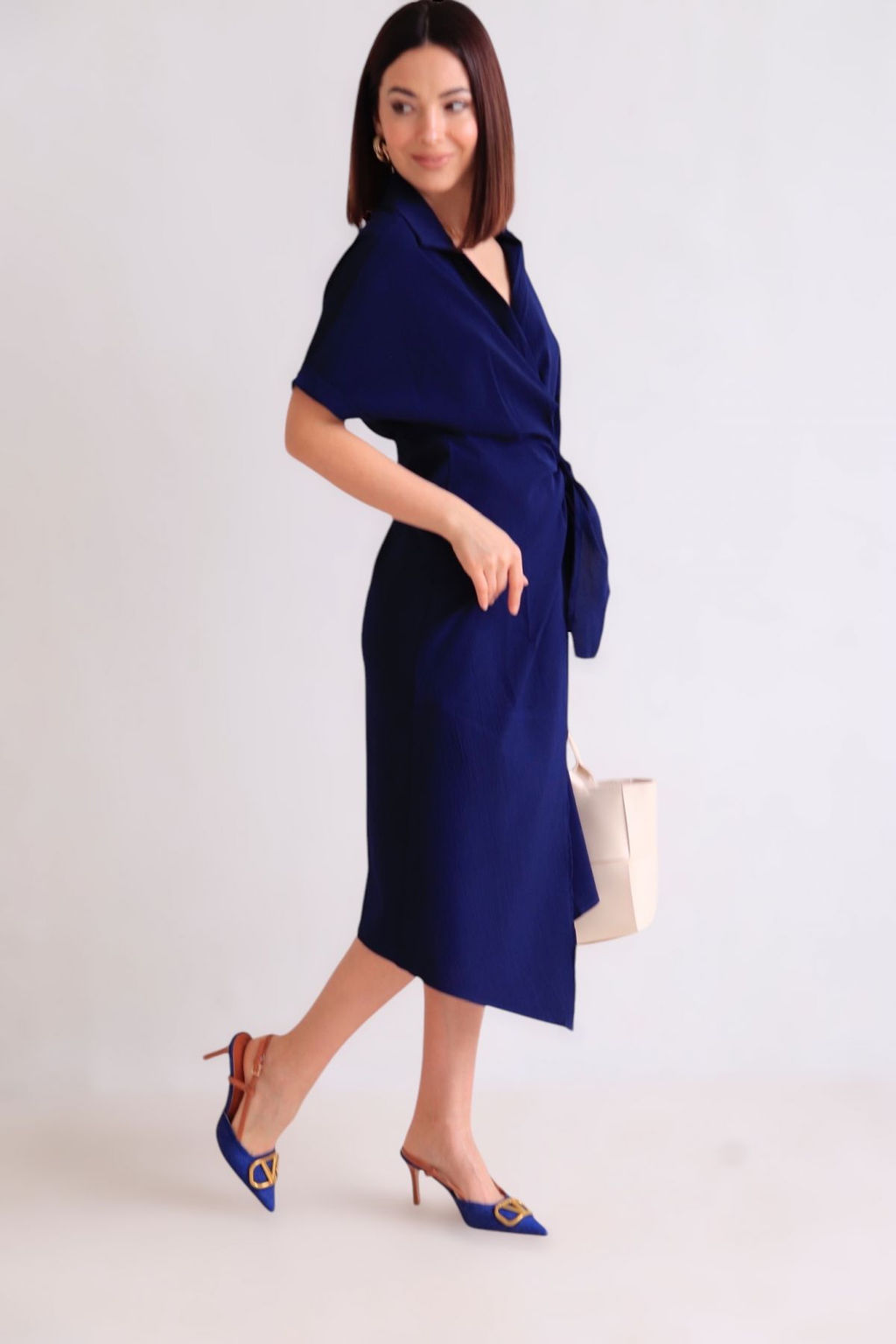 Martichelli Платье в глубоком синем  фото 9