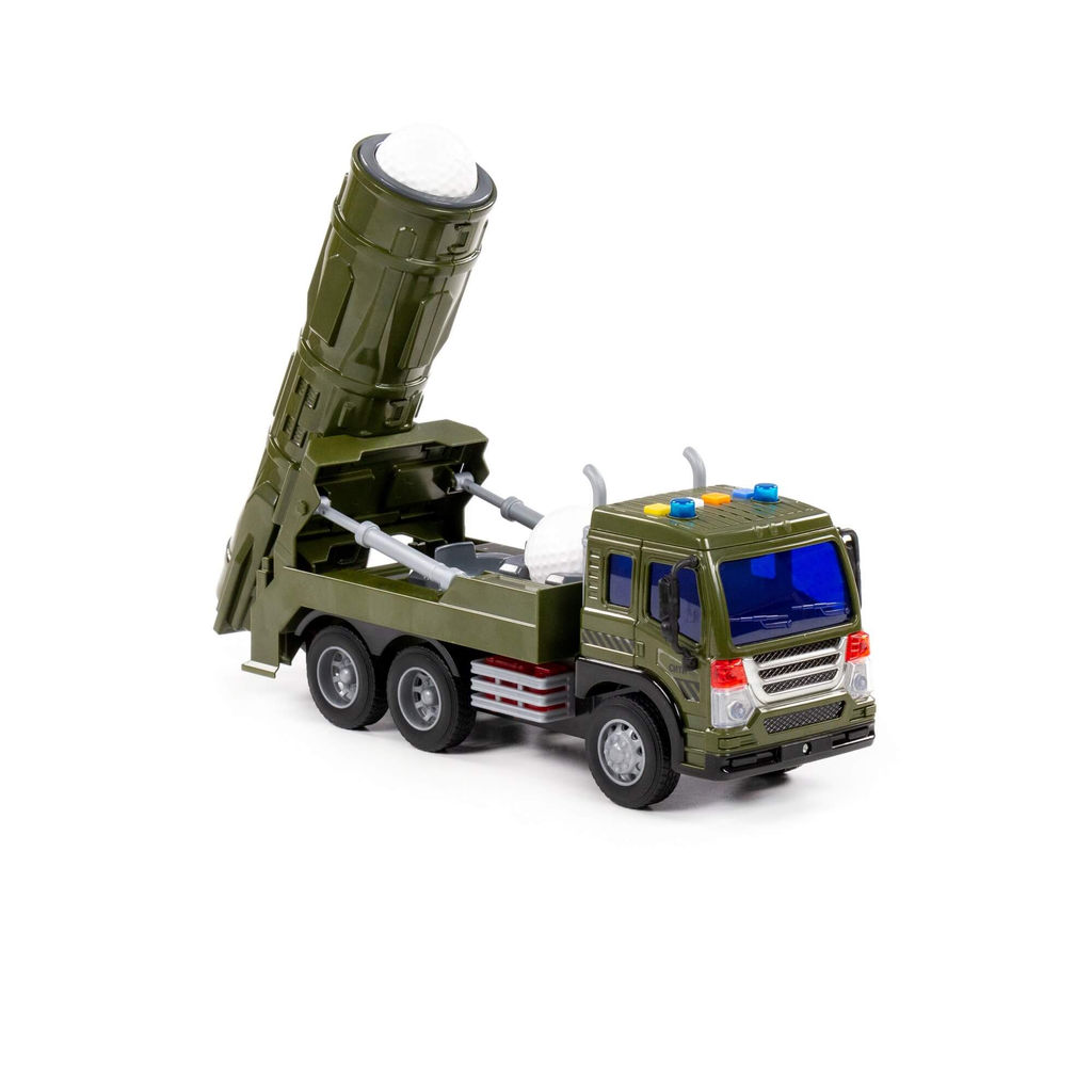 Сити, автомобиль с зенитно-ракетной установкой инерционный (со светом и звуком, стреляет шариками) (в коробке) - Полесье фото 6