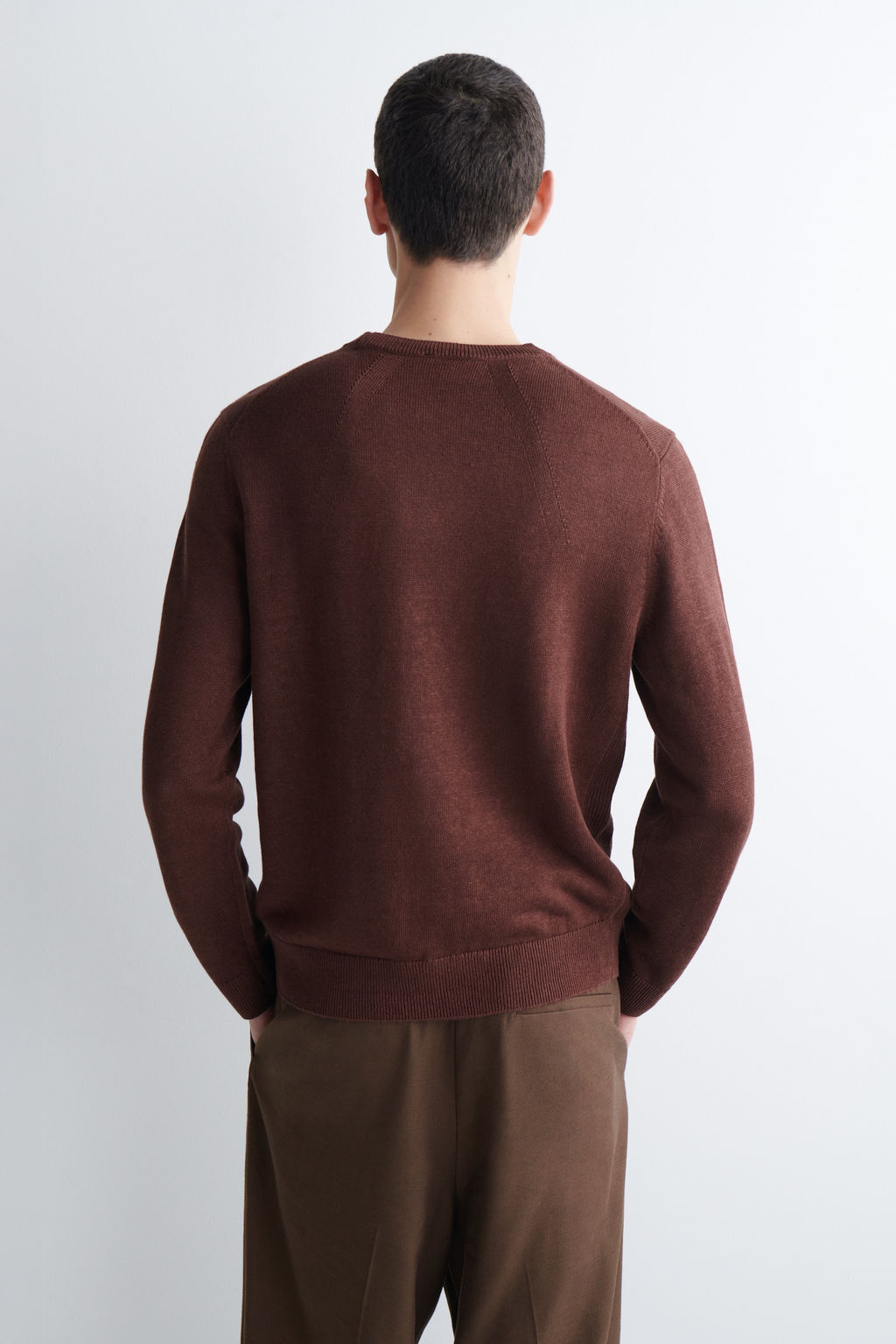 JERSEY DE PUNTO DE LINO CON CUELLO REDONDO - H&m фото 10
